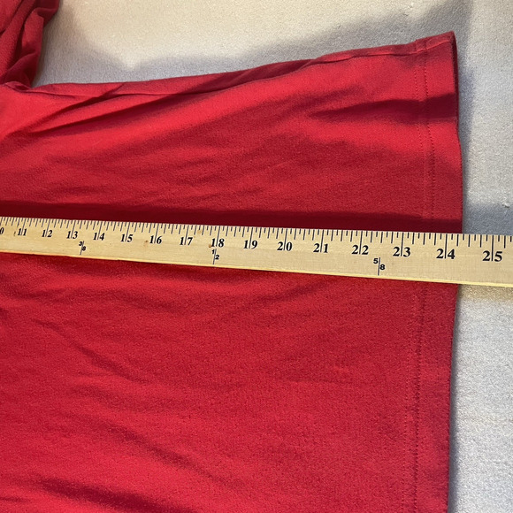 Mercer Street Studio Shirt Women Extra Large Red Christmas Cats Applique Holiday - Picture 11 of 13